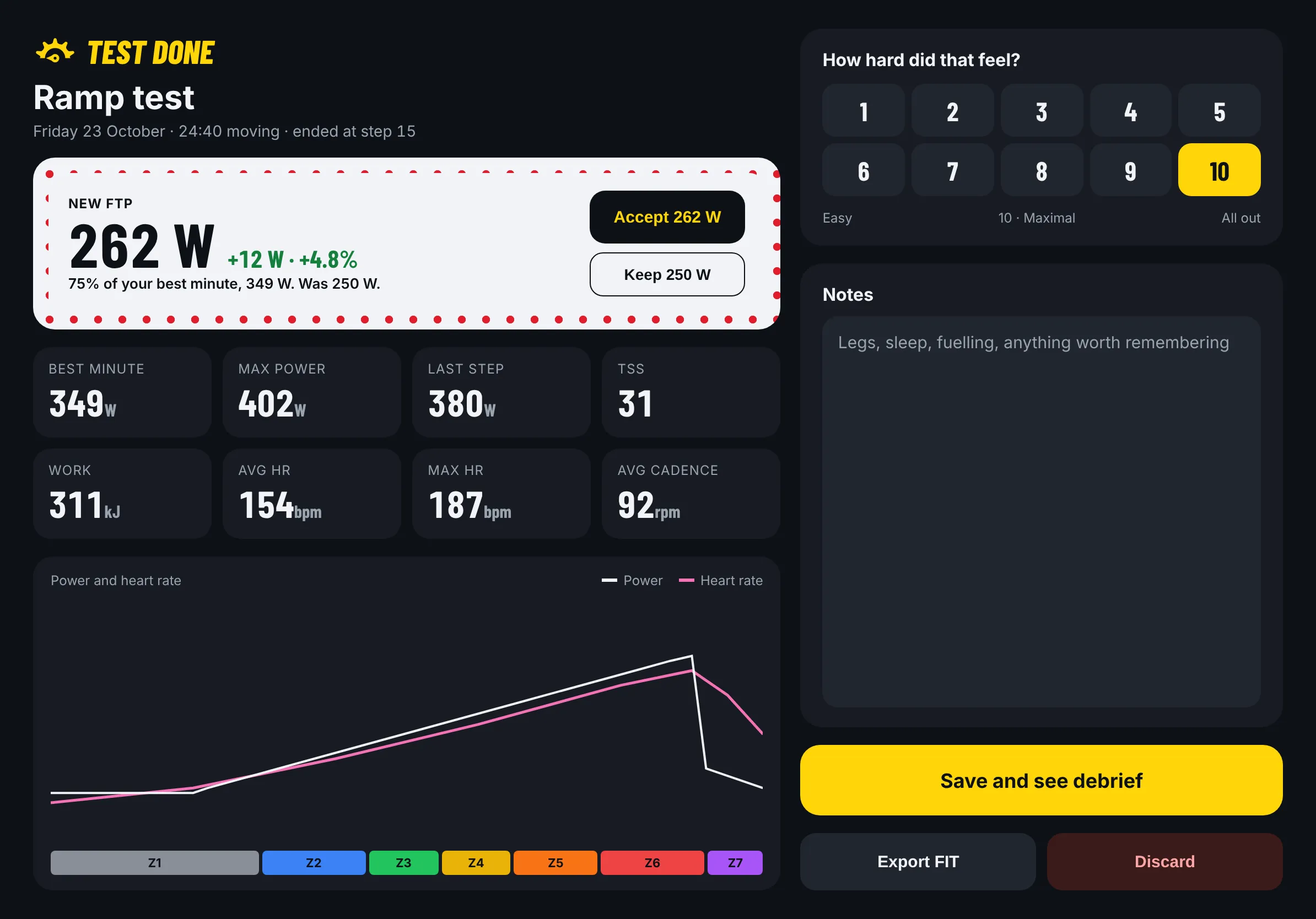 FTP test result with the new FTP